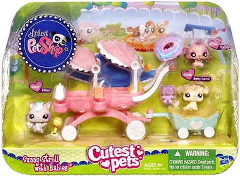 Littlest Pet Shop Cutest Pets Sunny Stroll with Babies Playset Hasbro ...