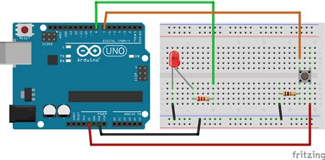 Arduino - Turn LED ON and OFF With Button - The Robotics Back-End