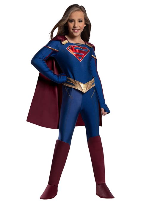 Kid's Supergirl Jumpsuit Costume