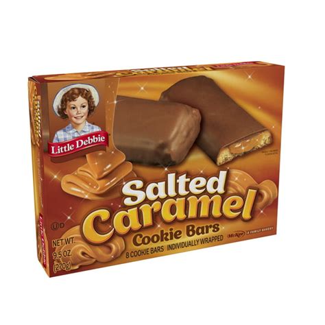 Little Debbie Salted Caramel Cookie Bars, 9.5 Oz, 8 Count - Walmart.com ...