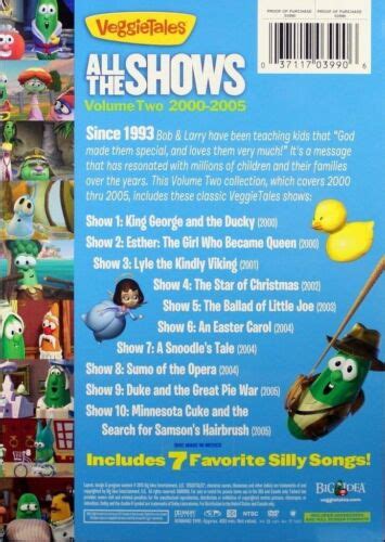 VeggieTales Volume 2 All The Shows 2000-2005 NEW DVDs 10 Show Collector ...