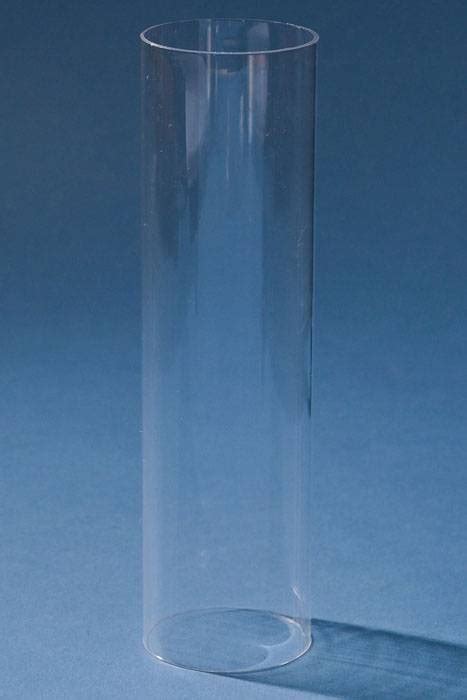 6" PLASTIC CYLINDER TUBE CLEAR PKG/6 - GandGwebStore.com