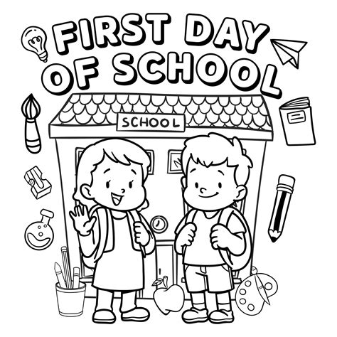 First Day Of School Worksheets - 12 Free PDF Printables | Printablee ...