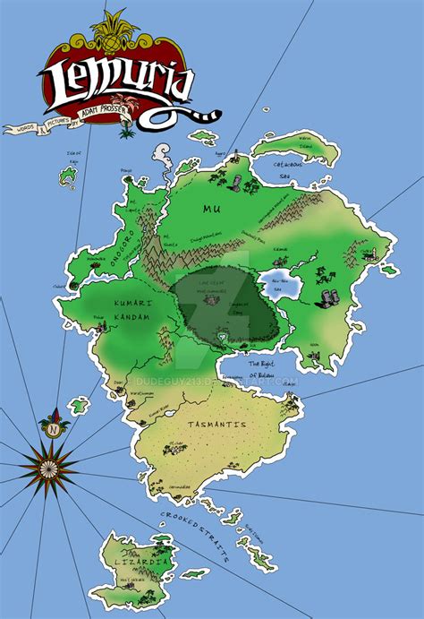 Map of Lemuria by Dudeguy213 on DeviantArt