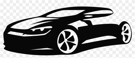 Car Silhouette Clip Art Outline Png Download - Sports Car Silhouette ...