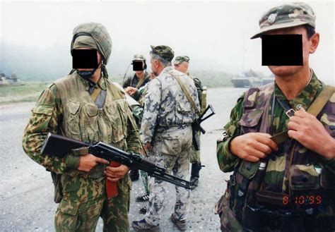 Russian Spetsnaz from an unknown unit with local members of MVD at the ...