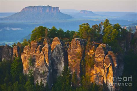 Elbe Sandstone Mountains Photograph by Heiko Koehrer-Wagner