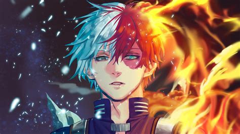 Download Wallpaper Of Anime, My Hero Academia, Shoto Todoroki - Zodiac ...