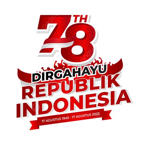 Logo Of Hut Ri 2023 Indonesian Independence 78 Vector, Hut Ri 2023 ...