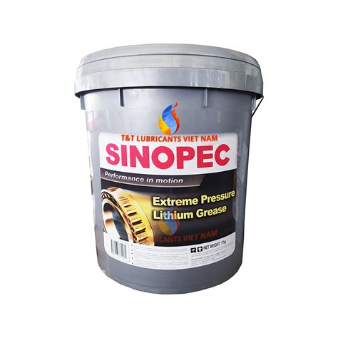 Sinopec EP Lithium Base Grease NLGI 00 - 17kg - T&T Viet Nam Lubricants ...