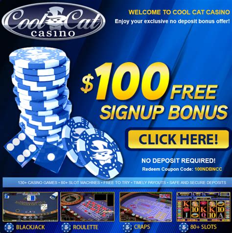 Cool Cat Mobile Casino - $50 Free No Deposit Bonus