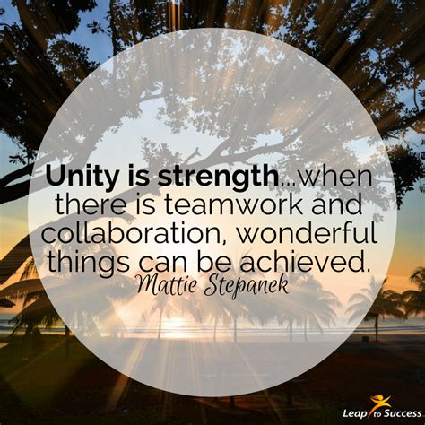 Unity Is Strength Quote