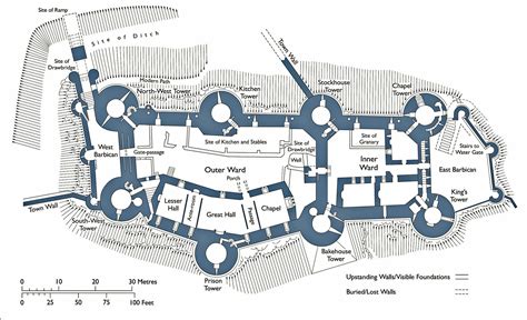 Conwy Castle Floor Plan 1287