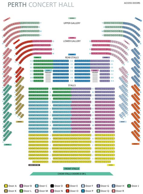 Seating Map » Perth Concert Hall