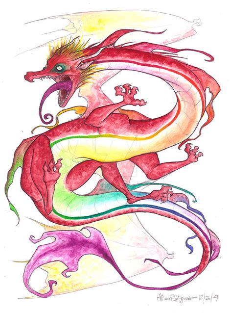 Watercolor Dragon by blabberabbit on DeviantArt