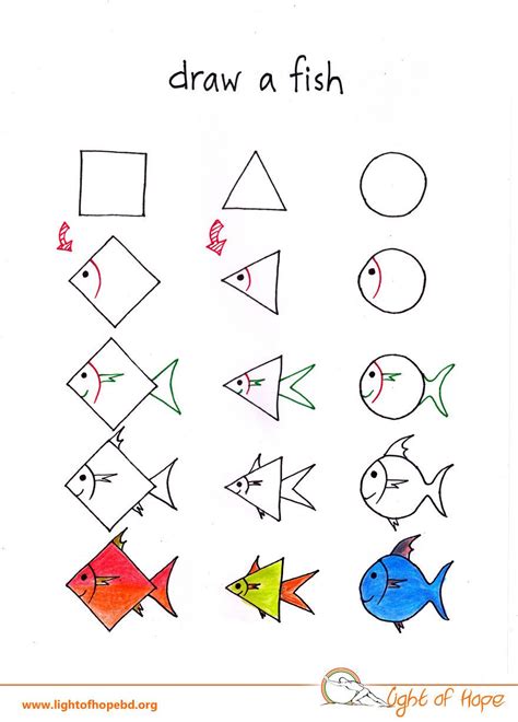 Learn to Draw a Fish Step by Step