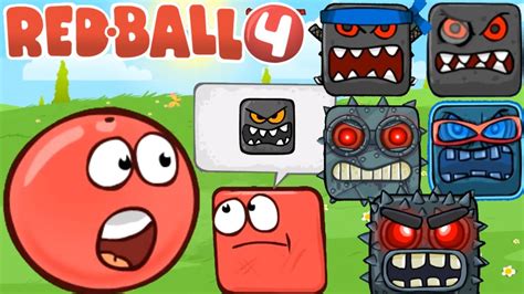 Red Ball 4 All Bosses All Levels Full Walkthrough Animation