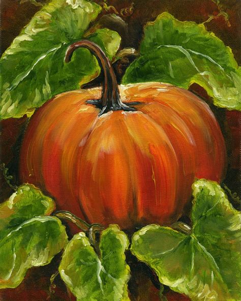 Pumpkin Painting by JHawkDesign on Etsy | Pintura de halloween, Pintura ...