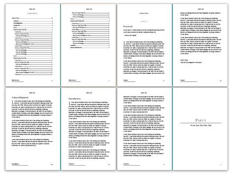 Microsoft Word Book Template - Free Word Template