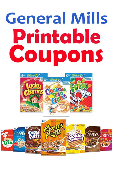 Get free printable coupons for General Mills Cereals and more ...