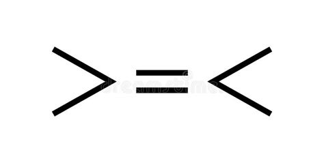 Weniger Als Ein Und Dasselbe Symbol in Der Mathematik. Symbole Der ...