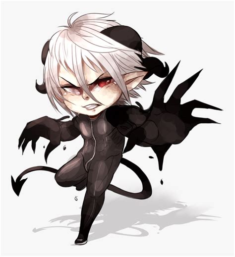 Athren Chibi By Athrennn - Demon Anime Chibi, HD Png Download - kindpng