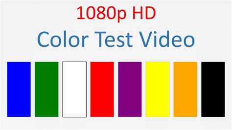 TV, Laptop, Phone screen color test video HD 1080p - YouTube