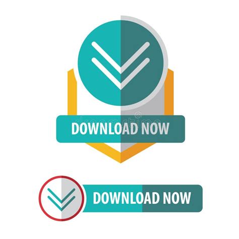 Download Now Button. Vector Illustration Decorative Design Stock Vector ...