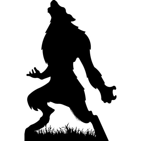 SP12746 Werewolf Howling Mythical Creature Silhouette Cardboard Cutout ...