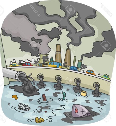 Water Pollution Cartoons : Pollution Water Van Arend Dam ...