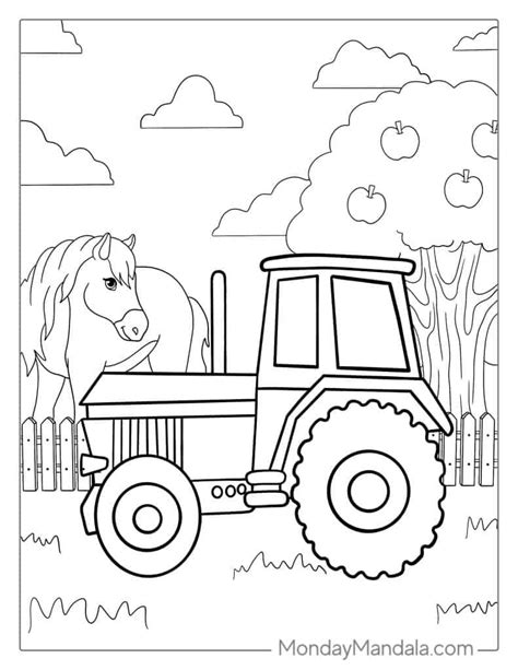 Farm Tractor Coloring Pages To Print