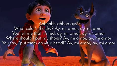 Un Poco Loco Lyrics - Coco Movie. - YouTube