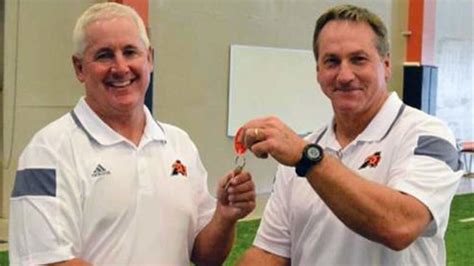 Aledo ISD head football coach Tim Buchanan, athletic director Steve ...