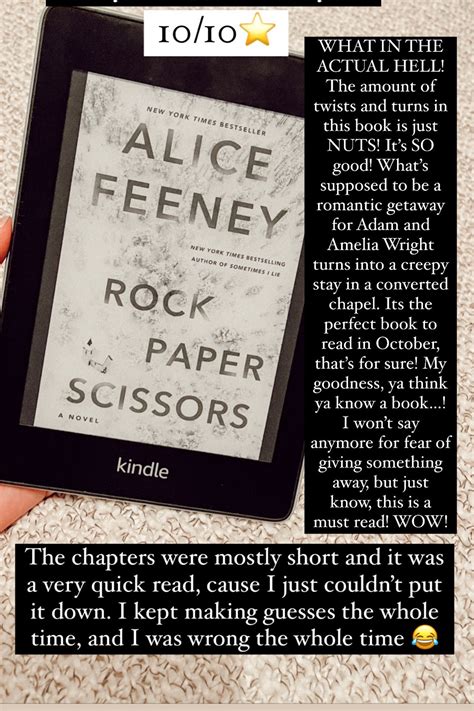 Rock Paper Scissors: A Novel curated on LTK | Recommended books to read ...