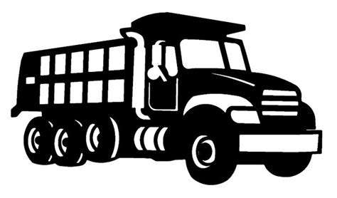 Dump Truck Clipart Black And White | Clipart Panda - Free Clipart ...