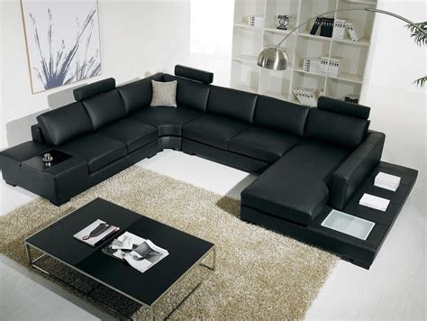 Sectional Sofas | Leather sectional living room, Modern leather ...