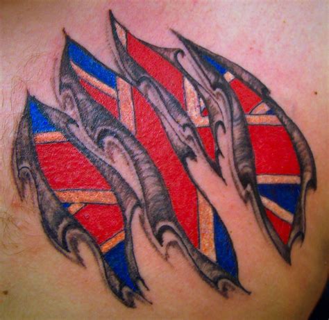 British/English 'Union Jack' Flag Tattoo | Tattoos | Pinterest | Tattoo