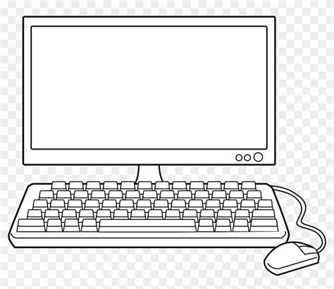 Computer Clipart Black Png - Computer Clip Art Basic, Transparent Png ...