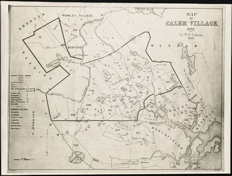 Map of Salem Village, 1692 - Digital Commonwealth