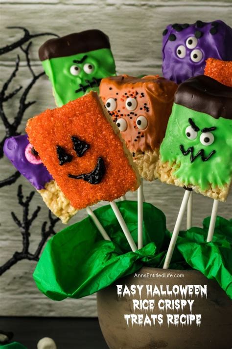 Easy Halloween Rice Crispy Treats Recipe