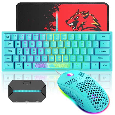 Buy 60% Wired Gaming Keyboard and Mouse Combo ,Compact RGB Backlit Mini ...