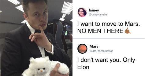 Elon Musk And Mars 'Flirt' On Twitter And It's Hilarious | Bored Panda