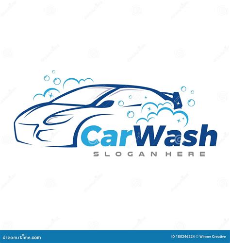 Car Wash and Clean Logo Vector Stock Vector - Illustration of abstract ...