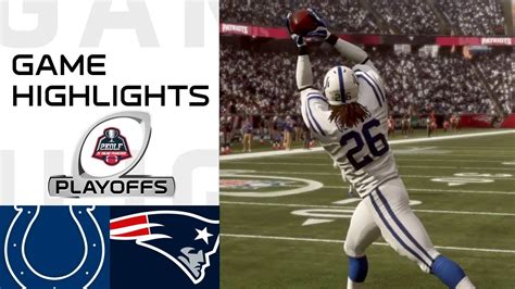 Colts vs Patriots Divisional Round Highlights | Season 14 Playoffs ...