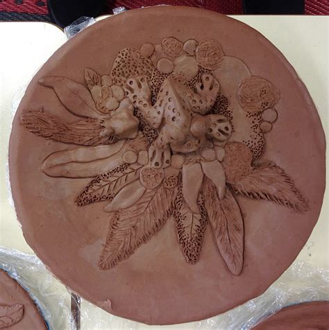 CLAY WORK INSTRUCTIONS - How to Make a Relief Sculpture Plate in Air ...