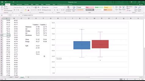 Excel 2016에서 상자 그림 만들기 | 엑셀 box plot 업데이트