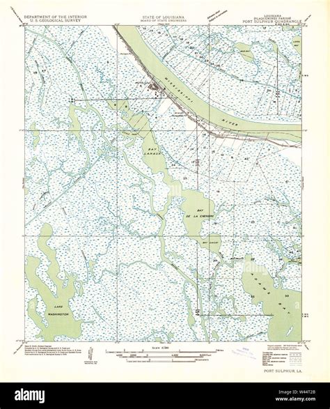 Port sulphur map hi-res stock photography and images - Alamy