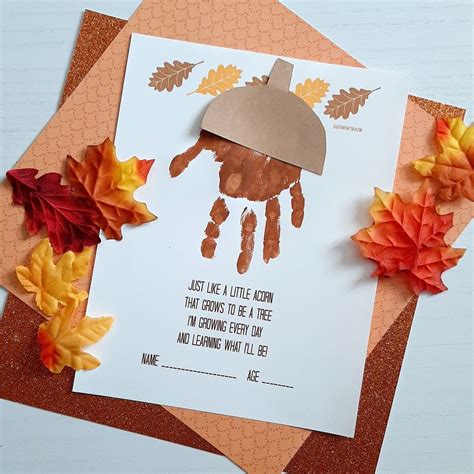 Fall Handprint Crafts For Toddlers