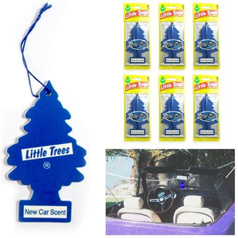 6 Pc New Car Smell Scent Little Trees Air Freshener Home Hanging Office ...