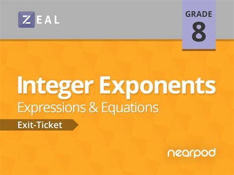 Integer Exponents